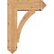 Ekena Millwork Thorton Arts and Crafts Smooth Bracket w/ Offset Brace, Western Red Cedar, 7 1/2"W x 22"D x 30"H BKT0806X22X30THR03SWR - alternate 3